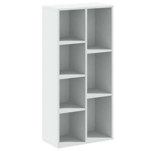 Regal za knjige bijeli 50x25x105 cm konstruirano drvo - Bijela 1 Cijena