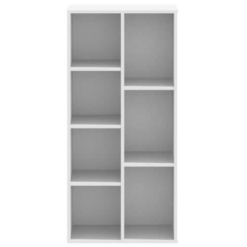 Regal za knjige bijeli 50x25x105 cm konstruirano drvo - Bijela 1 Cijena