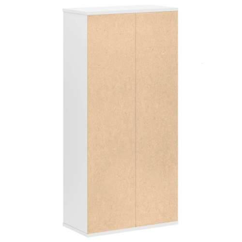 Regal za knjige bijeli 50x25x105 cm konstruirano drvo - Bijela 1 Cijena
