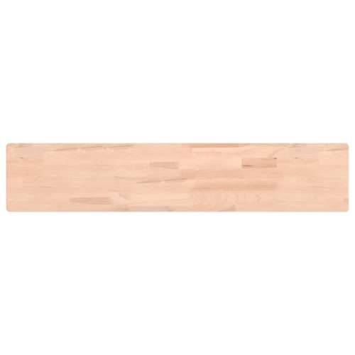 Zidna polica 100x20x4 cm od masivne bukovine - Prirodna 100 x 20 x 4 cm 1 Cijena