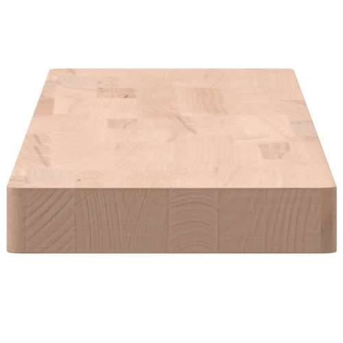 Zidna polica 100x20x4 cm od masivne bukovine - Prirodna 100 x 20 x 4 cm 1 Cijena