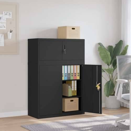 Ormarić za spise crni 90x40x130 cm čelični - Crna 90 x 40 x 130 cm 1 Cijena