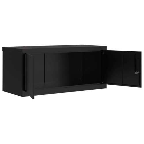 Ormarić za spise crni 90x40x130 cm čelični - Crna 90 x 40 x 130 cm 1 Cijena