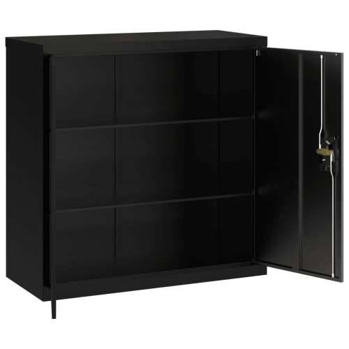 Ormarić za spise crni 90x40x130 cm čelični - Crna 90 x 40 x 130 cm 1 Cijena