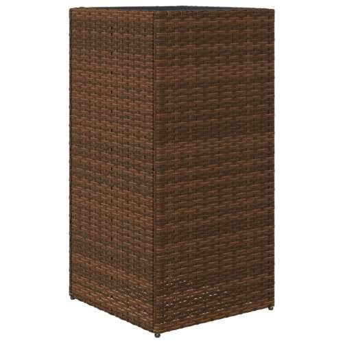 Vrtne sadilice 2 kom smeđa 40 x 40 x 80 cm od poliratana - Smeđa 40 x 40 x 80 cm 2 Cijena