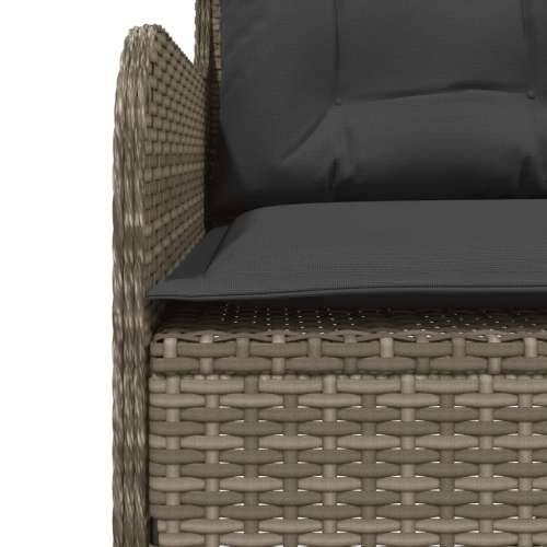 2-dijelna vrtna garnitura od poliratana s jastucima siva - Siva 90 x 55 x 40/71 cm 1 Cijena