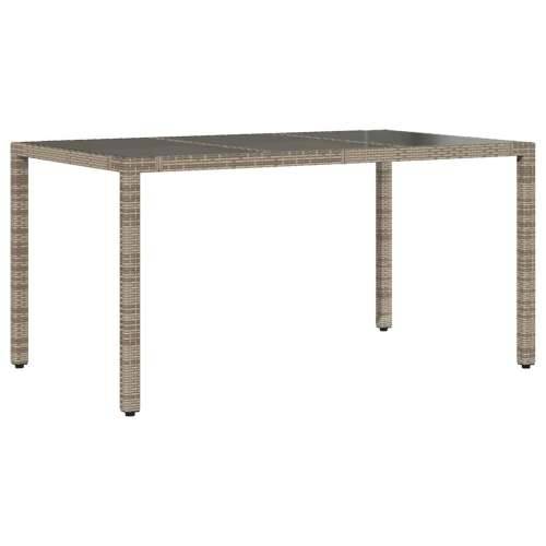 7-dijelni vrtni bistro set od poliratana s jastucima sivi - 150 x 90 x 75 cm Bez naslona za noge 6 Cijena