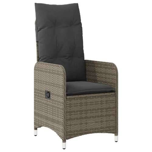 7-dijelni vrtni bistro set od poliratana s jastucima sivi - 190 x 90 x 75 cm Bez naslona za noge 6 Cijena