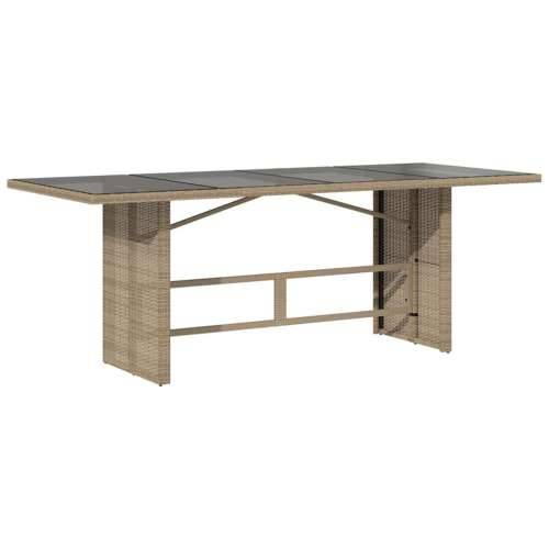 9-dijelni vrtni bistro set od poliratana s jastucima bež - 190 x 80 x 75 cm Bez naslona za noge 8 Cijena
