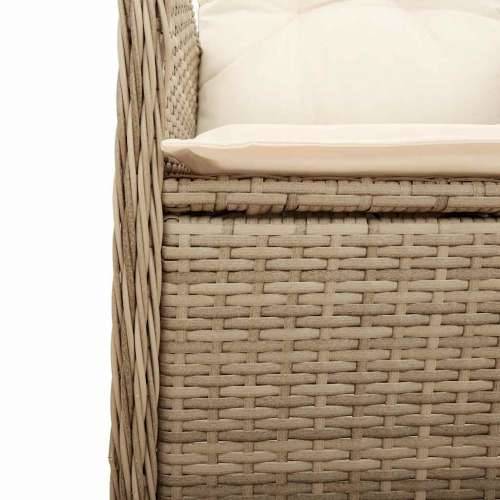 9-dijelni vrtni bistro set od poliratana s jastucima bež - 190 x 80 x 75 cm Bez naslona za noge 8 Cijena
