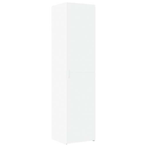 Uski ormarić za pohranu bijeli 40x42,5x225 cm konstruirano drvo - Bijela 1 Cijena