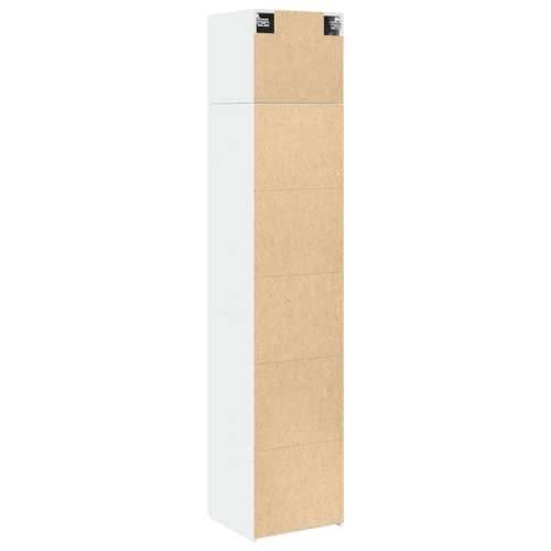 Uski ormarić za pohranu bijeli 40x42,5x225 cm konstruirano drvo - Bijela 1 Cijena