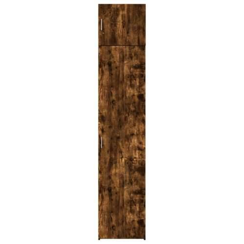 Uski ormarić za pohranu boja hrasta 45 x 42,5 x 225 cm drveni - Dimljeni hrast 1 Cijena