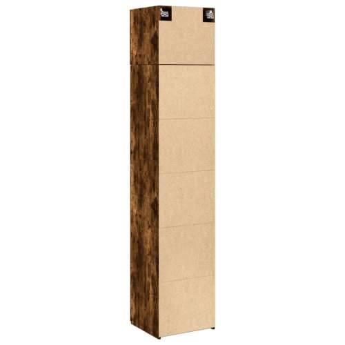 Uski ormarić za pohranu boja hrasta 45 x 42,5 x 225 cm drveni - Dimljeni hrast 1 Cijena