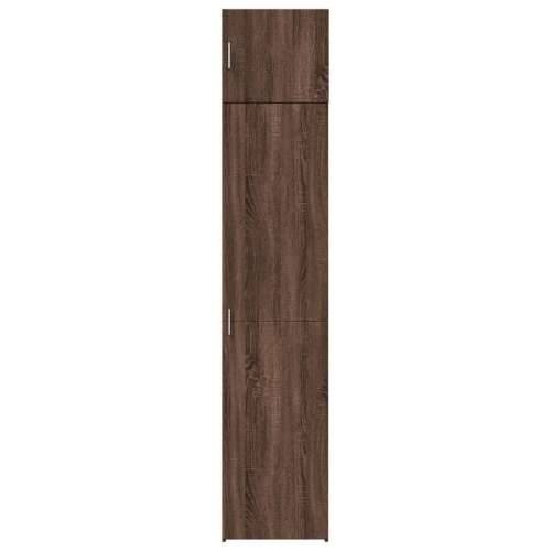 Uski ormarić za pohranu smeđa boja hrasta 45x42,5x225 cm drveni - Smeđi hrast 1 Cijena