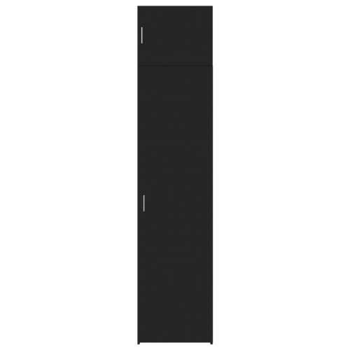 Uski ormarić za pohranu crni 50x42,5x225 cm konstruirano drvo - Crna 1 Cijena