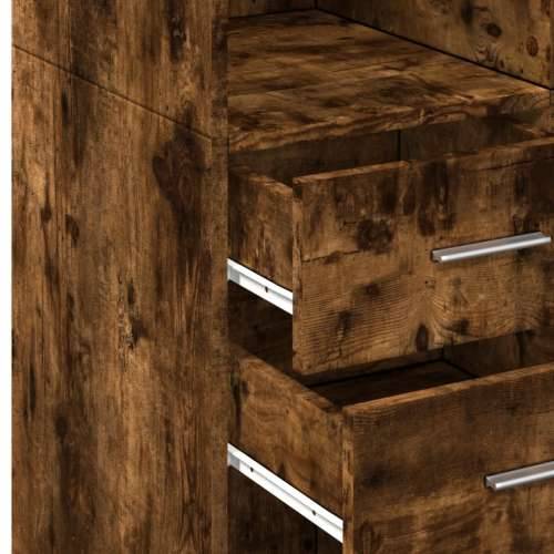 Ormarić za pohranu boja hrasta 70x42,5x225 cm konstruirano drvo - Dimljeni hrast 1 Cijena