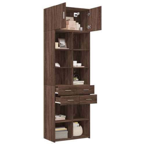 Ormarić za pohranu boja hrasta 70x42,5x225 cm konstruirano drvo - Smeđi hrast 1 Cijena