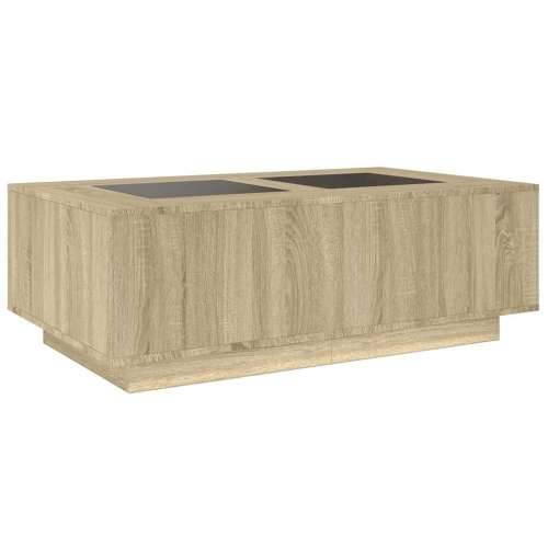 Stolić s beskonačnim LED svjetlima boja hrasta 116x69x40 cm - sonoma hrast 116 x 69 x 40 cm 1 Cijena