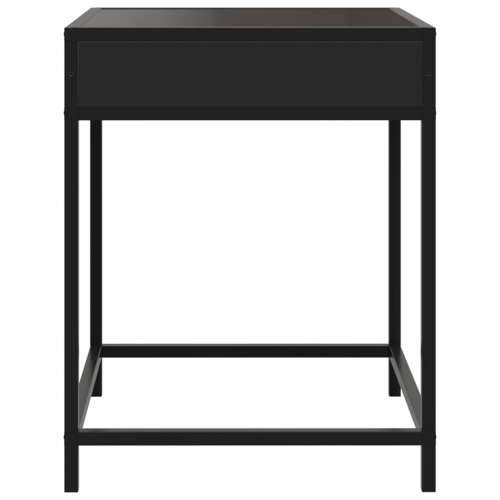Noćni ormarić s beskonačnim LED svjetlima crni 40 x 40 x 51 cm - Crna 1 Cijena