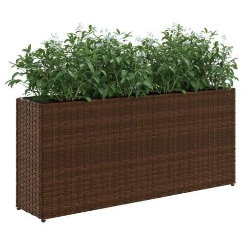 Vrtne sadilice s 2 posude 2 kom smeđe 90 x 20 x 40 cm poliratan - Smeđa 2 Cijena