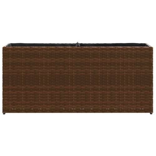 Vrtne sadilice s 2 posude 2 kom smeđe 90 x 20 x 40 cm poliratan - Smeđa 2 Cijena