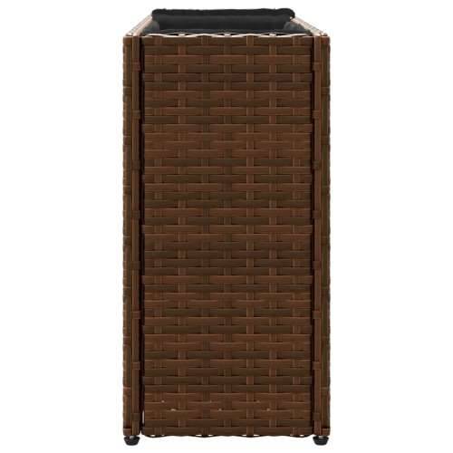 Vrtne sadilice s 2 posude 2 kom smeđe 90 x 20 x 40 cm poliratan - Smeđa 2 Cijena