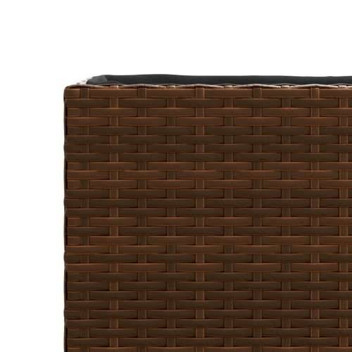 Vrtne sadilice s 2 posude 2 kom smeđe 90 x 20 x 40 cm poliratan - Smeđa 2 Cijena