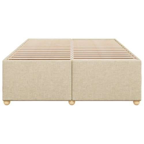 Okvir za krevet bez madraca krem 140 x 190 cm od tkanine - Krema 140 x 190 cm Cijena