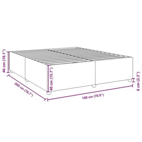 Okvir za krevet bez madraca krem 180 x 200 cm od tkanine - Krema 180 x 200 cm Cijena