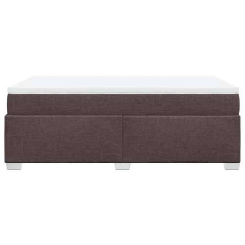 Krevet box spring s madracem tamnosmeđi 120 x 190 cm od tkanine - Tamno smeđa 120 x 190 cm Cijena