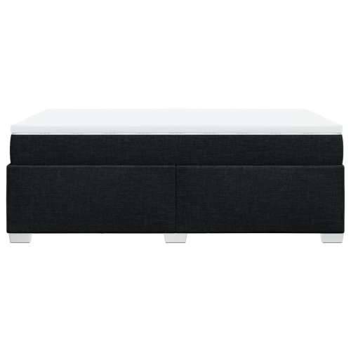 Krevet s oprugama i madracem crni 120 x 200cm od tkanine - Crna 120 x 200 cm Cijena