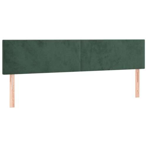 Krevet s oprugama i madracem tamnozeleni 180x200 cm baršunasti - Tamnozelena 180 x 200 cm Gladak dizajn Cijena