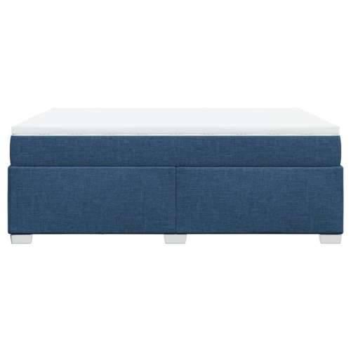 Krevet s oprugama i madracem plavi 160x200 cm od tkanine - Plava 160 x 200 cm Cijena