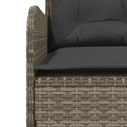 2-dijelna vrtna garnitura od poliratana s jastucima siva - Siva 80 x 80 x 40/71 cm 1 Cijena