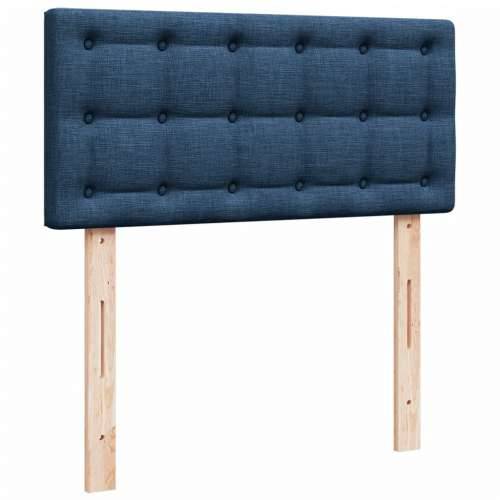 Krevet s oprugama i madracem plavi 90 x 200 cm od tkanine - Plava 90 x 200 cm gumbi Cijena
