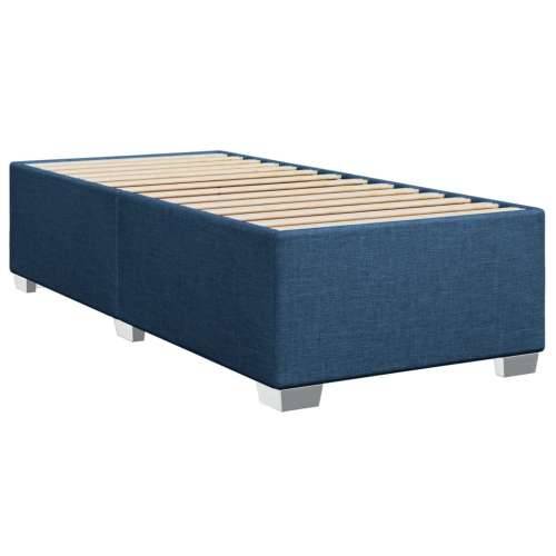 Krevet s oprugama i madracem plavi 90 x 200 cm od tkanine - Plava 90 x 200 cm gumbi Cijena