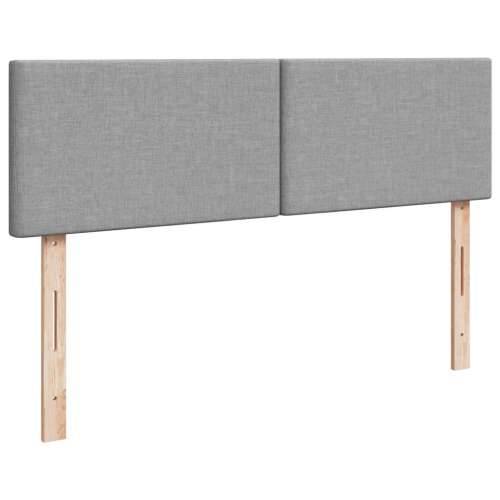 Krevet box spring s madracem svjetlosivi 140x200 cm od tkanine - Svjetlosiva 140 x 200 cm Gladak dizajn Cijena