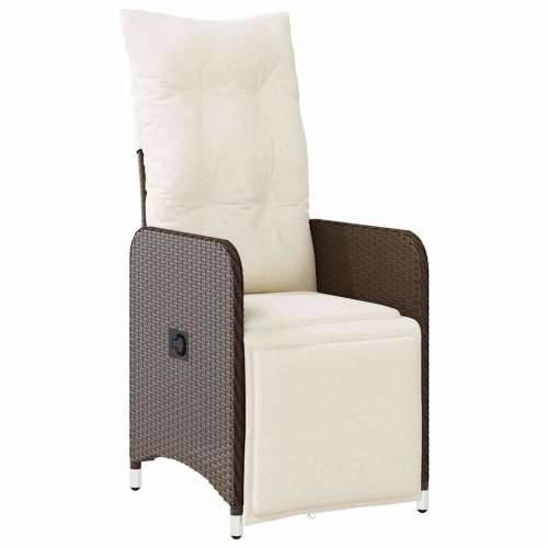 9-dijelni vrtni bistro set od poliratana s jastucima smeđi - 190 x 90 x 75 cm 8 Cijena