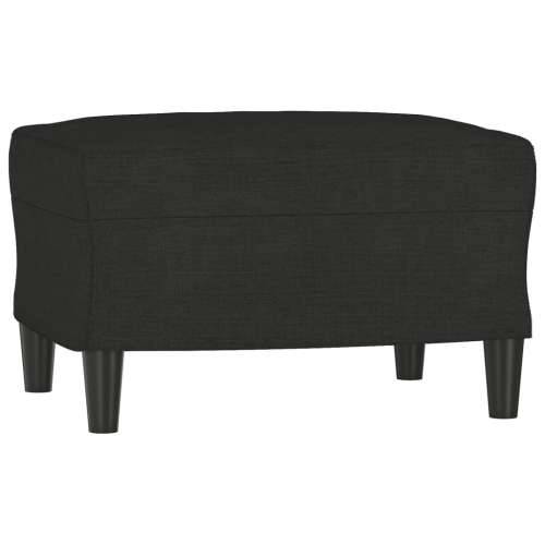 4-dijelni set sofa s jastucima crni od tkanine - Crna s jastučićima i tabureom Cijena