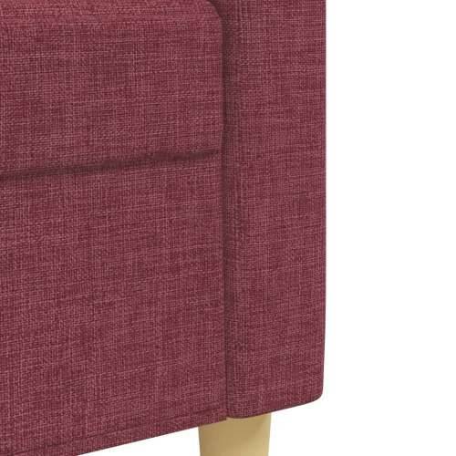 2-dijelni set sofa crvena boja vina od tkanine - boja crnog vina Bez oslonca za noge Cijena