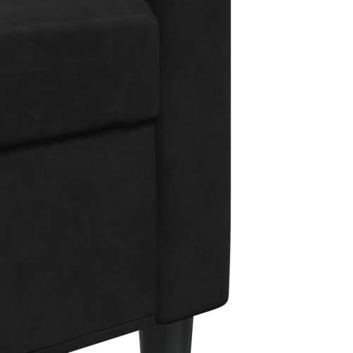2-dijelni set sofa s jastucima crni baršunasti - Crna s jastučićima Cijena
