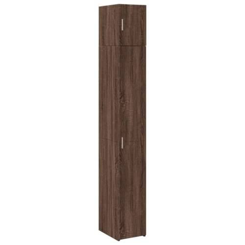 Uski ormarić za pohranu smeđa boja hrasta 30x42,5x225 cm drveni - Smeđi hrast 1 Cijena