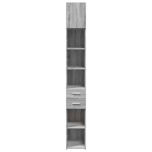 Uski ormarić za pohranu siva boja hrasta 30x42,5x225 cm drveni - Sivi hrast sonoma 1 Cijena