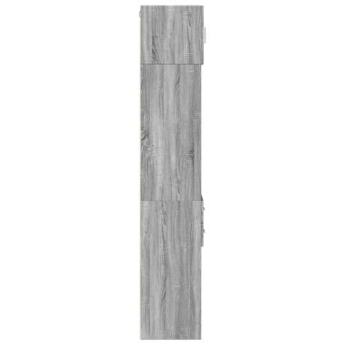 Uski ormarić za pohranu siva boja hrasta 30x42,5x225 cm drveni - Sivi hrast sonoma 1 Cijena