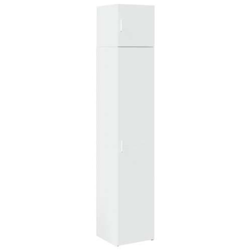 Uski ormarić za pohranu bijeli 40x42,5x225 cm konstruirano drvo - Bijela 1 Cijena