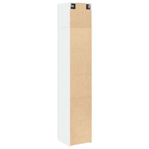 Uski ormarić za pohranu bijeli 40x42,5x225 cm konstruirano drvo - Bijela 1 Cijena