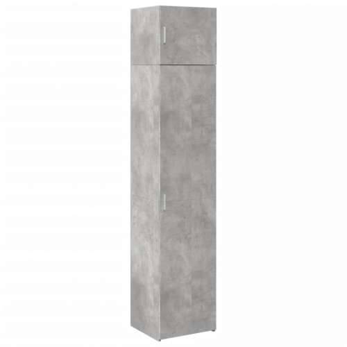 Uski ormarić za pohranu boja betona 45 x 42,5 x 225 cm drveni - Beton siva 1 Cijena