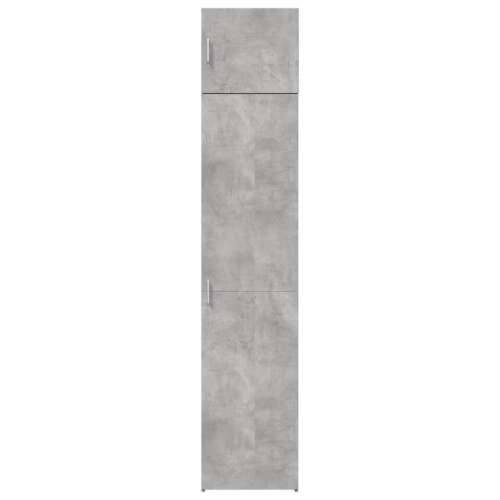 Uski ormarić za pohranu boja betona 45 x 42,5 x 225 cm drveni - Beton siva 1 Cijena