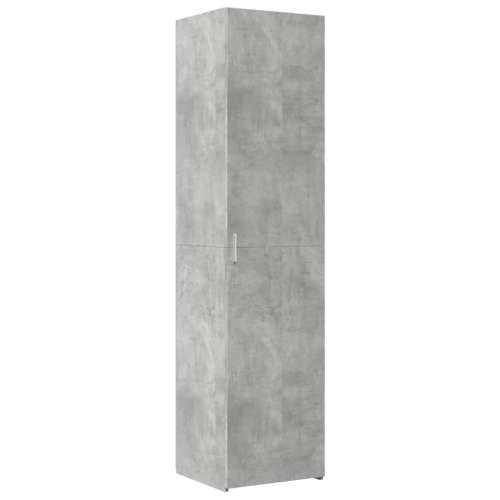 Uski ormarić za pohranu boja betona 45 x 42,5 x 225 cm drveni - Beton siva 1 Cijena
